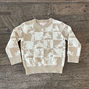 Cat and Jack bunny sweater 3T